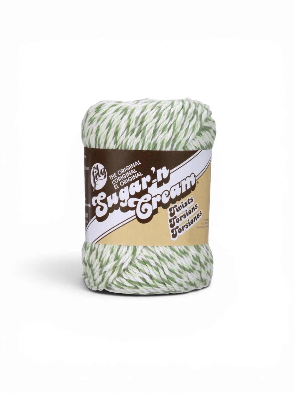 Sugar 'n Cream Twists Cotton Yarn - Green